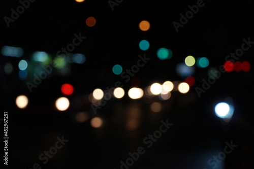 lights in the night,Colorful bokeh lights at night © oselote
