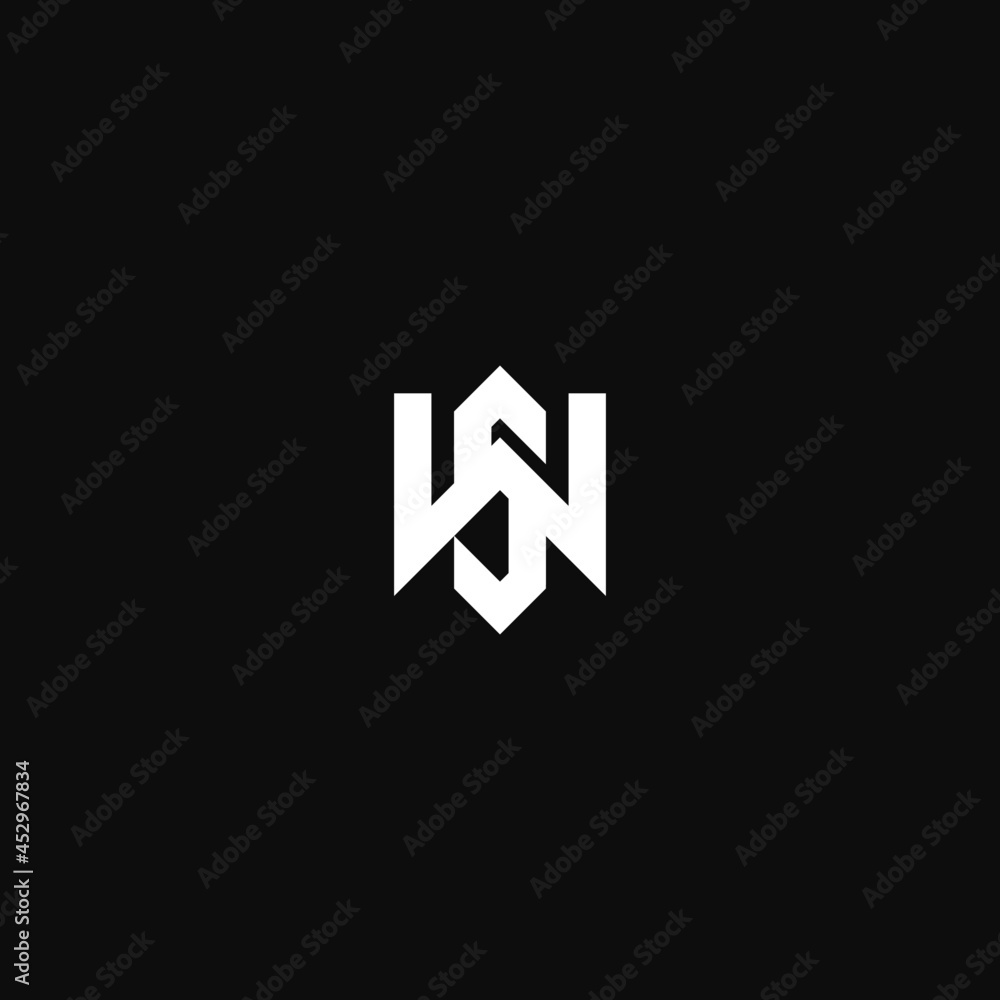 monogram letters ws simple logo vector template monogram letters ws simple logo vector template