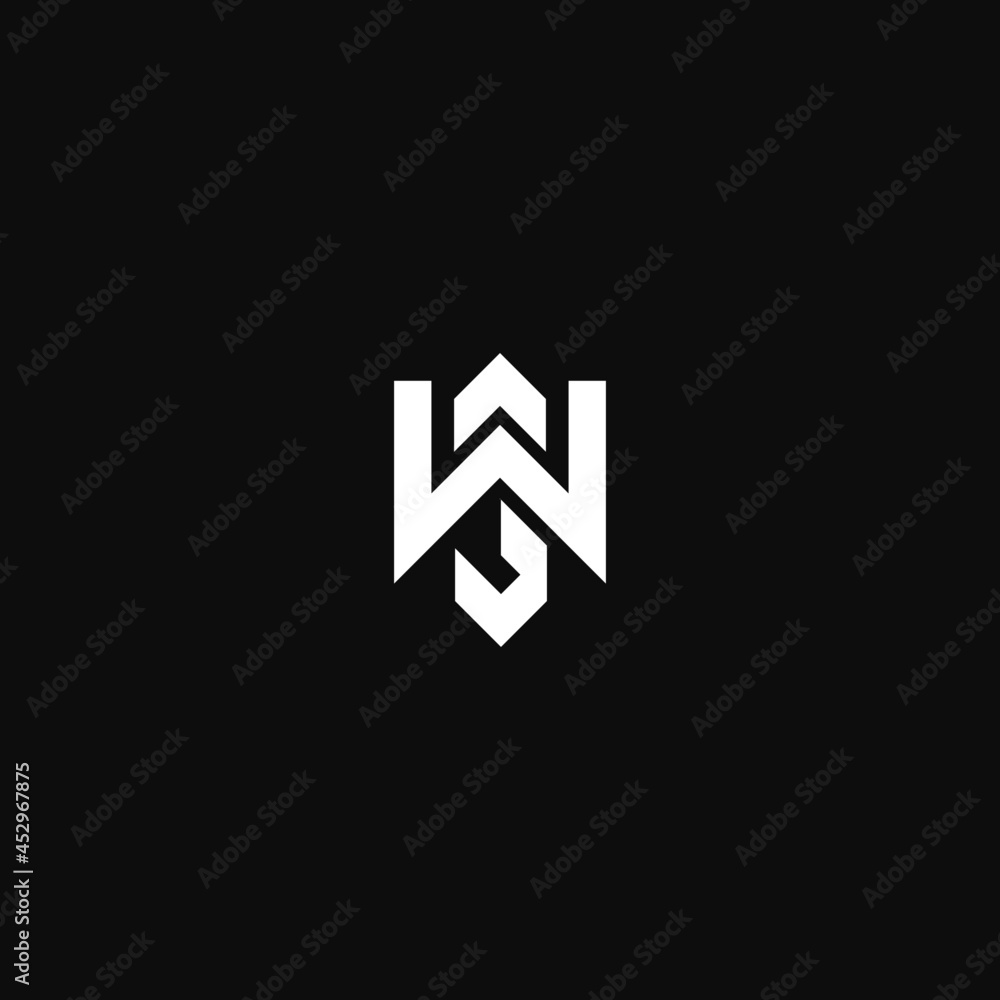 Obraz premium monogram letters ws simple logo vector template
