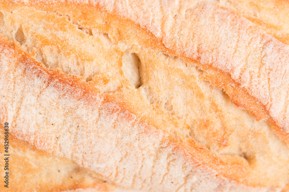 Close-up bread texture. Baking, cuts of bread.