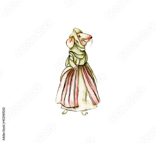 Story of thumbelina, mouse, toad, mole, swallow, water lily, fairies, forest dwellers