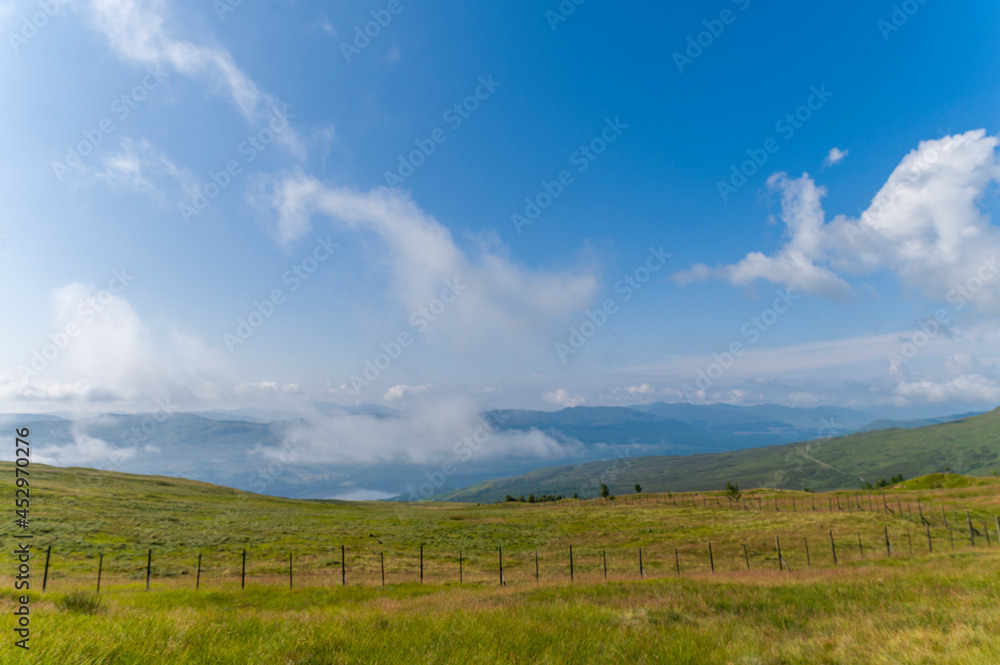 Obraz premium Scottish mountains in summer time