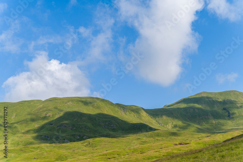 Scottish mountains in summer time