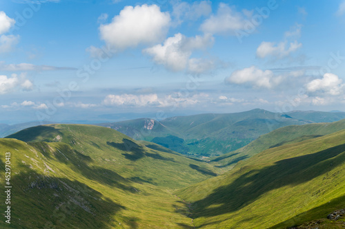 Scottish mountains in summer time