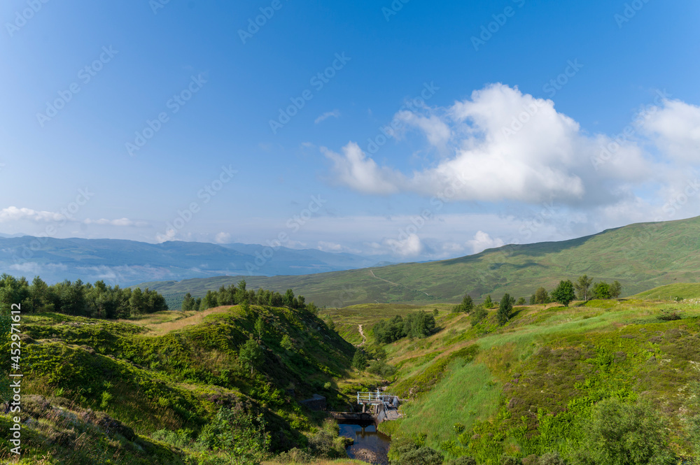 Scottish mountains in summer time Scottish mountains in summer time