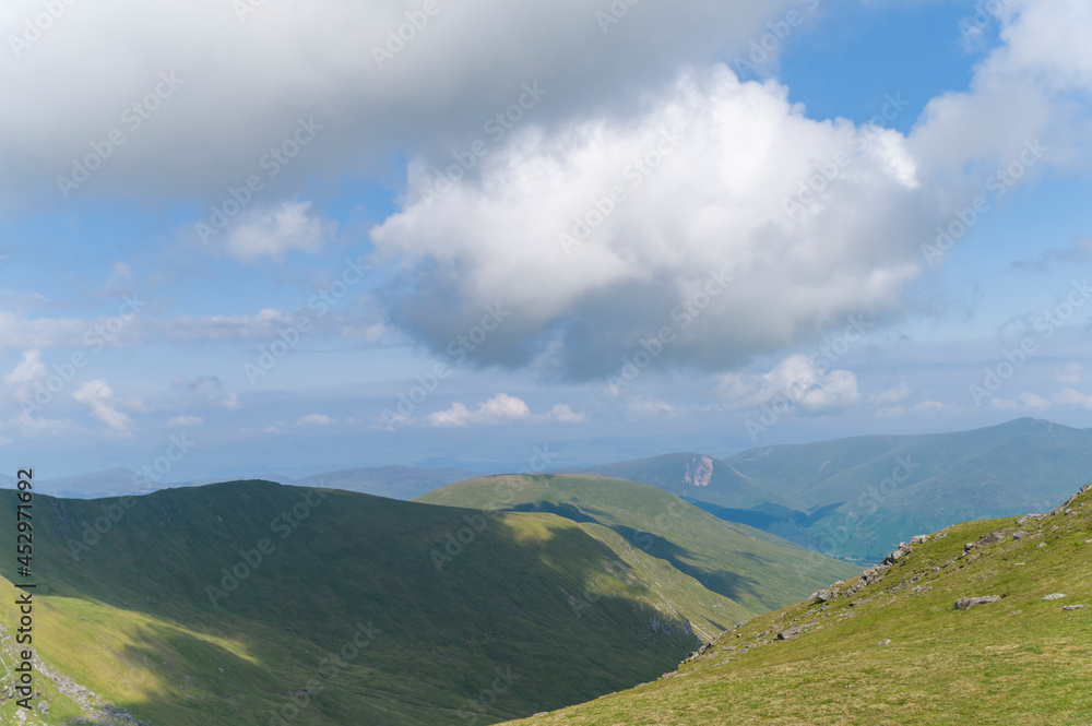 Scottish mountains in summer time