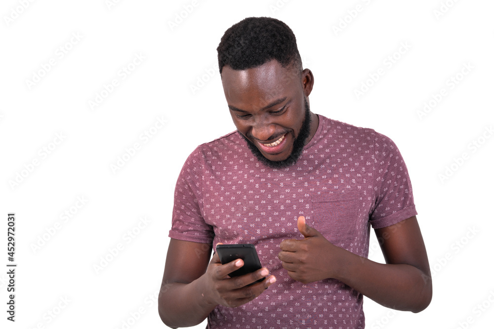 handsome young man using a mobile phone. handsome young man using a mobile phone.