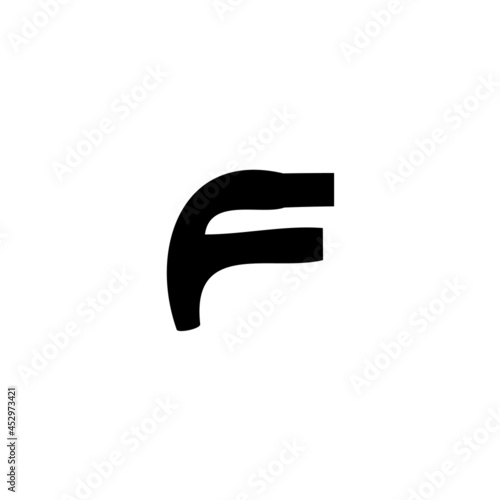 Abstract wrap logo design letter f