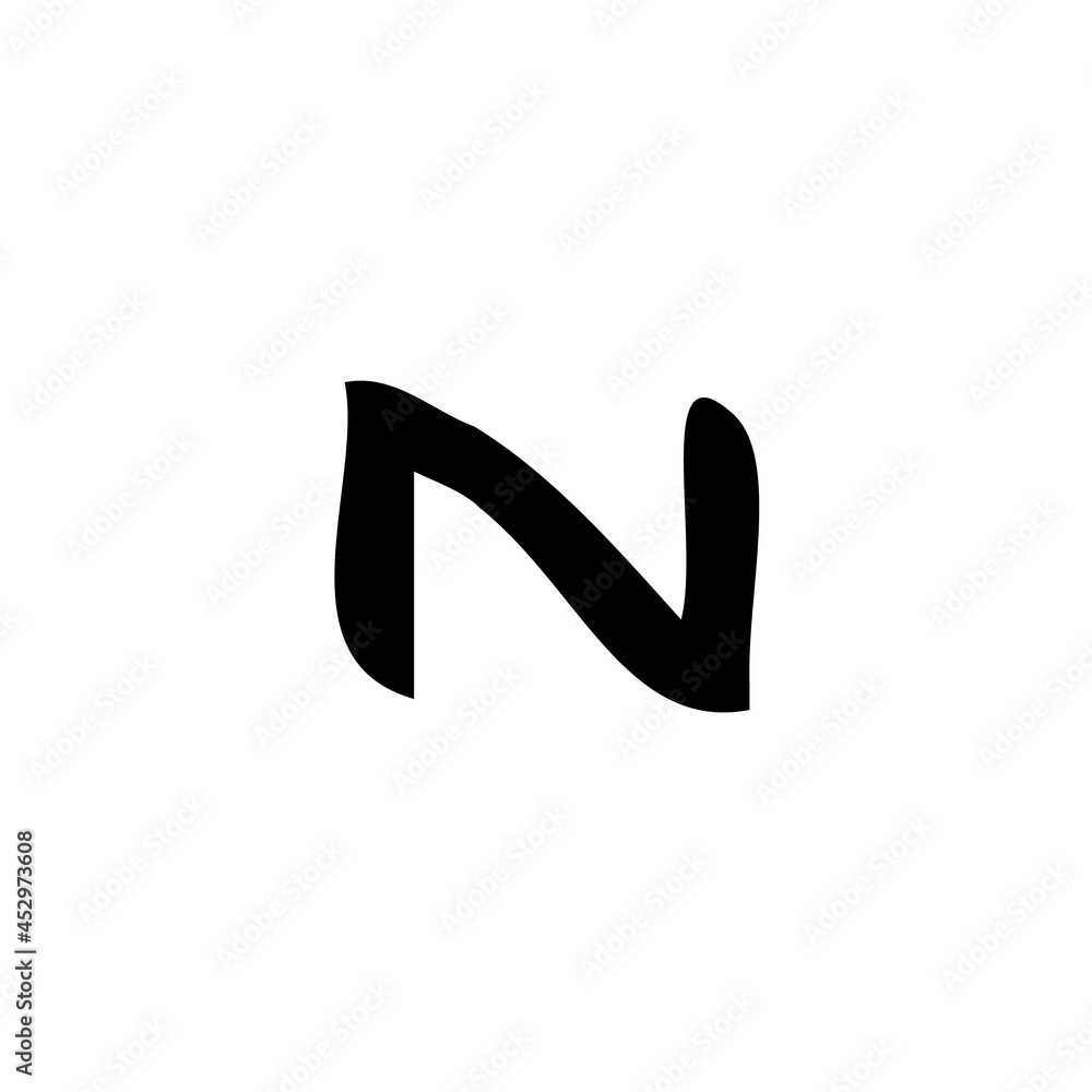 Abstract wrap logo design letter n Abstract wrap logo design letter n