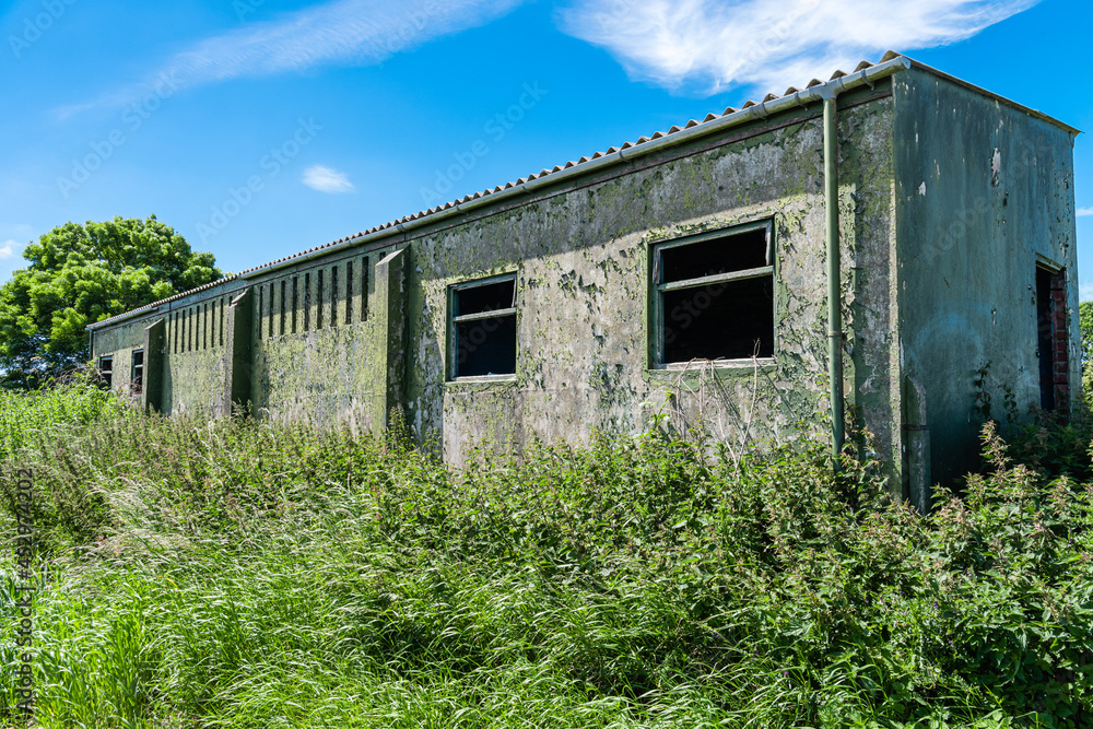 World War 2 era building at an abandoned Royal Air Force base, Northern Ireland. World War 2 era building at an abandoned Royal Air Force base, Northern Ireland.