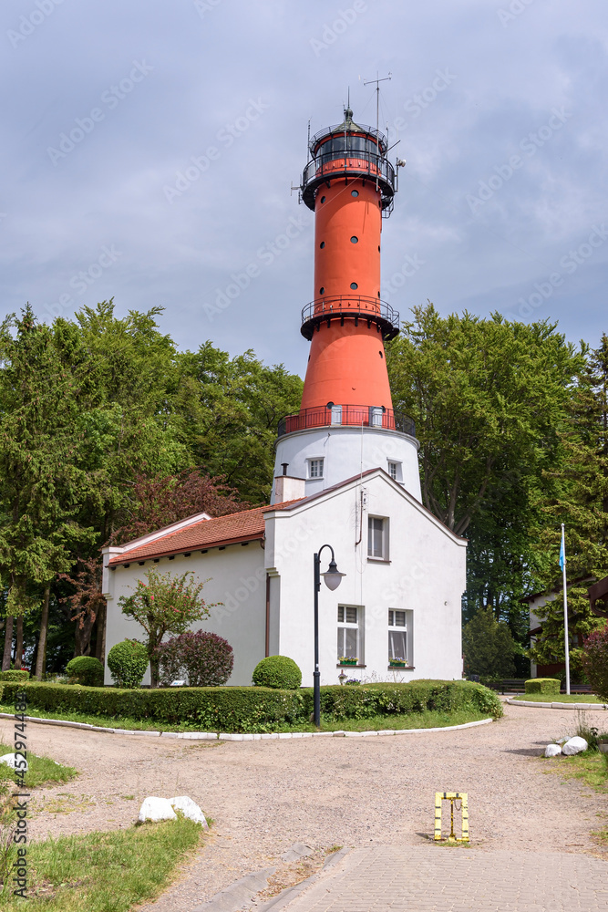 The old lighthouse at Cape Rozawie in Poland