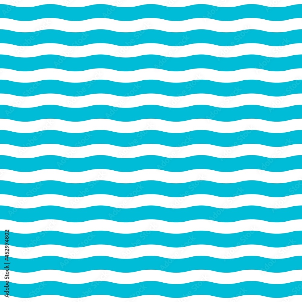Blue and white wave pattern. Wave line pattern. Seamless wavy texture. Vector illustration. Blue and white wave pattern. Wave line pattern. Seamless wavy texture. Vector illustration.