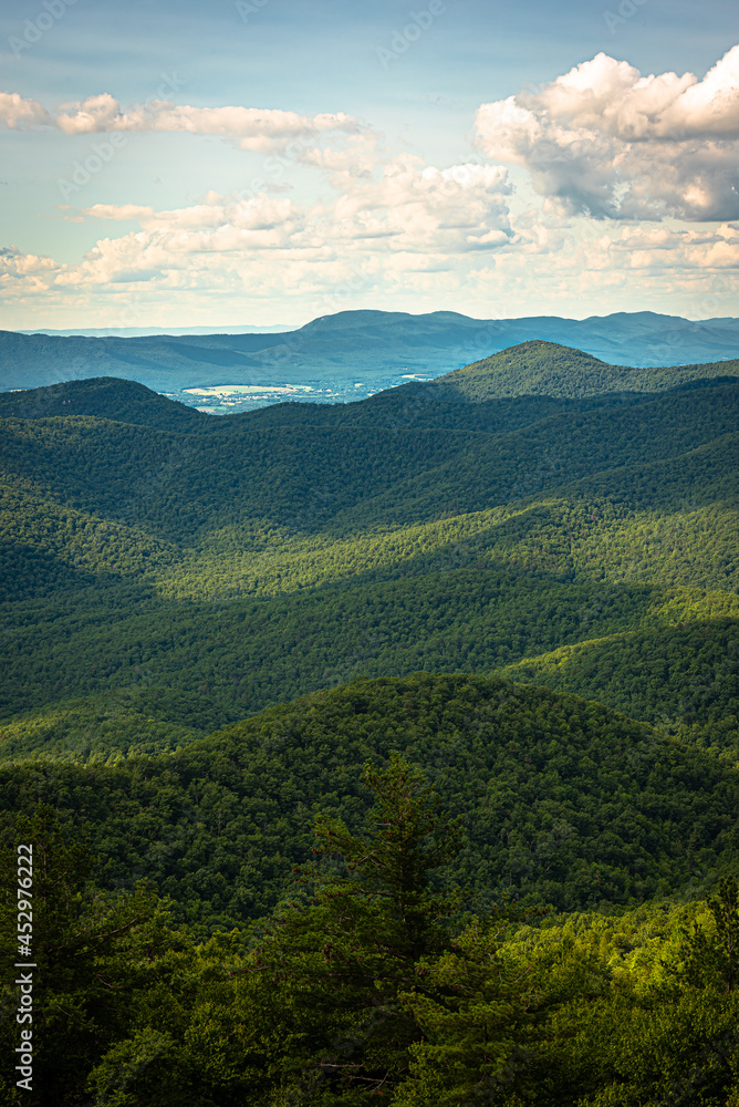 View from Blackrock Summit in Shenandoah National Park,VA