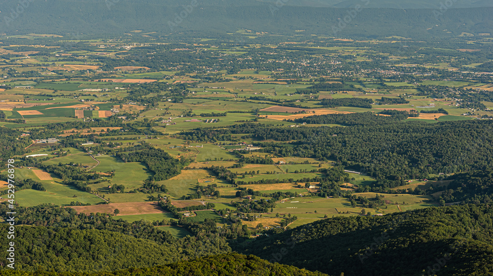 View of Valleyburgh from Skyline drive in Shenandoah National Park.