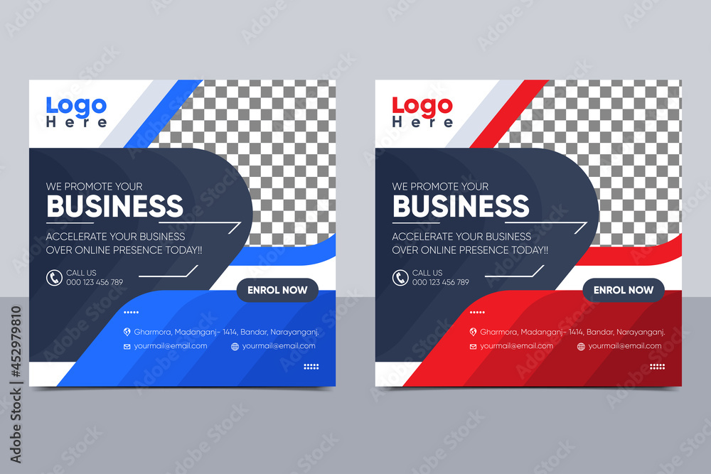 Business Promotion Social Media Post Design For Facebook and Instagram Business Promotion Social Media Post Design For Facebook and Instagram