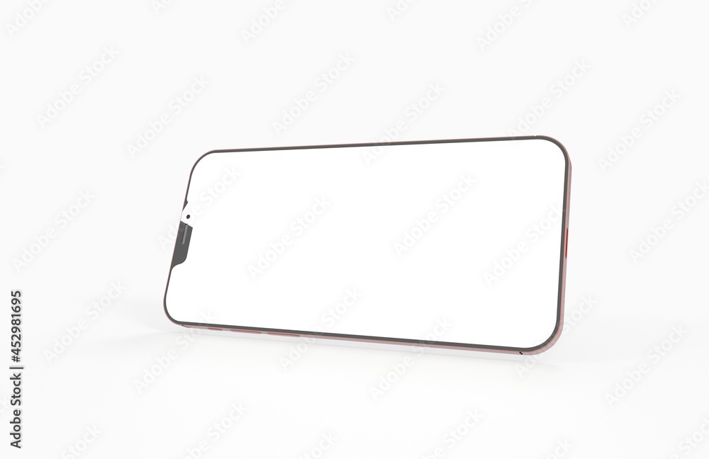 Realistic isometric black frameless smartphone mockup perspective 3d Realistic isometric black frameless smartphone mockup perspective 3d