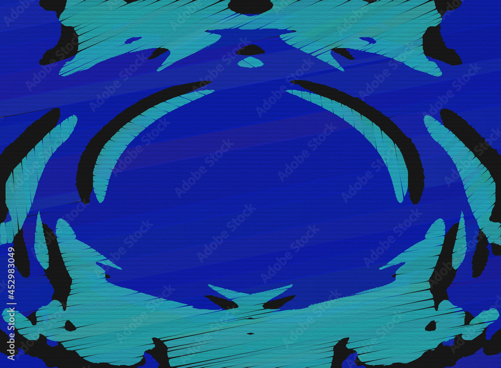 Obraz premium Abstract background art. 2d illustration image. Expressive handmade oil paint. Brush Strokes on canvas, Etc. Modern digital art. Multi-color backdrop. Contemporary. Expression. Popular style