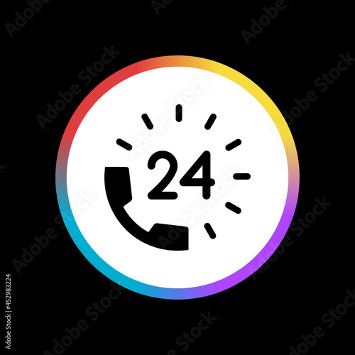 24 Hour helpline - Sticker