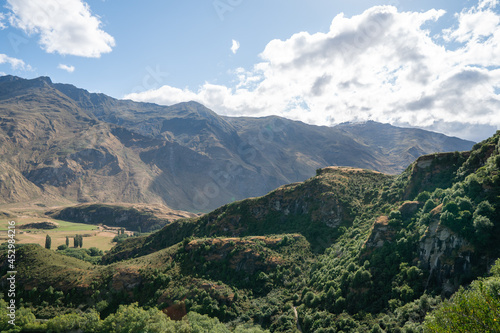 Rocky Mountain near Diamond Lake in the Mt Aspiring National Park near Wanaka, New Zealand