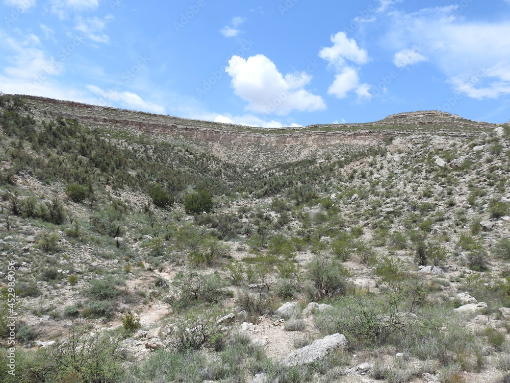 Scenic view of the desert landscape off State Route 260, in the Coconino National Forest, Yavapai County, Camp Verde., Arizona. Scenic view of the desert landscape off State Route 260, in the Coconino National Forest, Yavapai County, Camp Verde., Arizona.