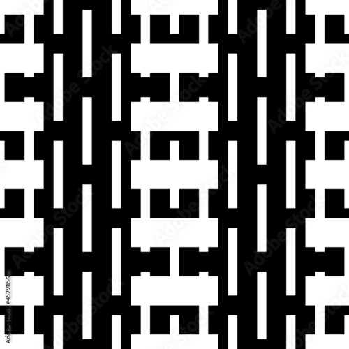 Seamless pattern. Ethnic backdrop. Geometrical tiles. Folk wallpaper. Tribal ornament. Geometric image. Ethnical motif. Surface texture. Textile print. Abstract background. Vector art work.