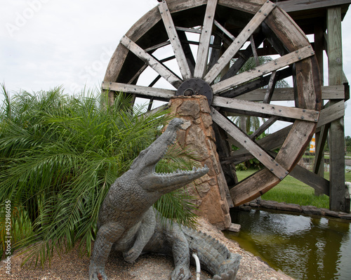 old wooden mill