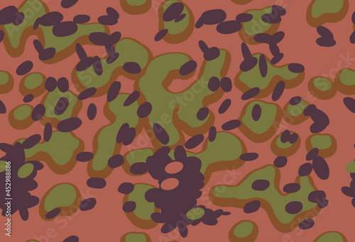 Summer military and army camouflage German. Seamless pattern.
