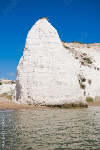 Pizzomunno rock in Vieste, Italy photo