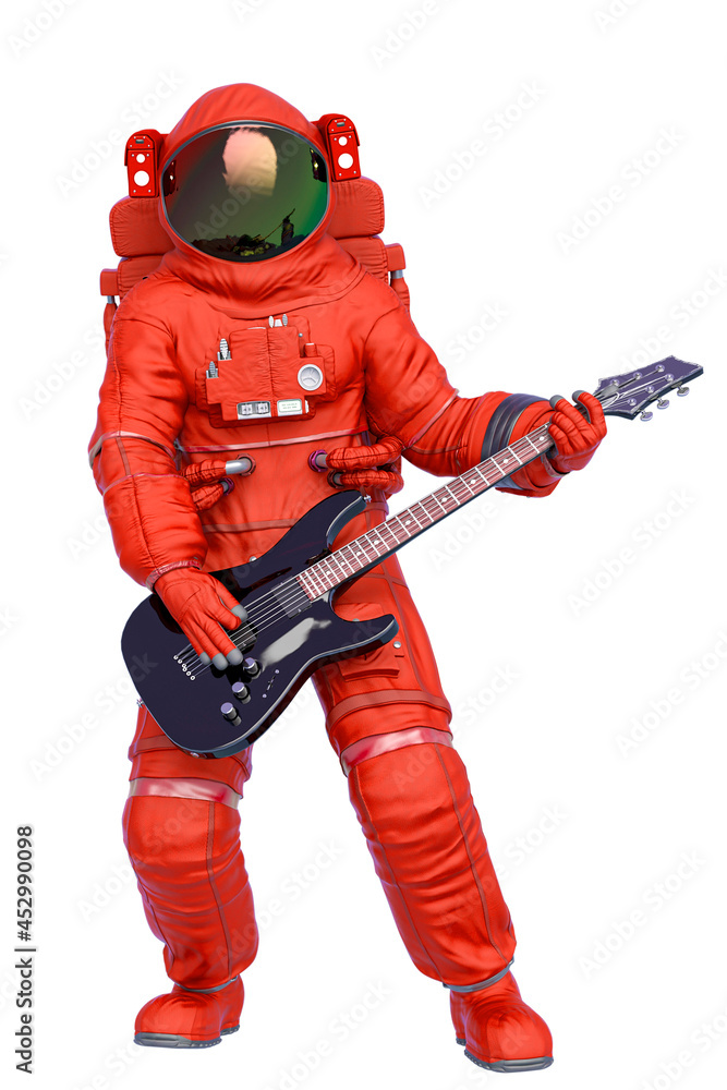 astronaut playing guitar full body astronaut playing guitar full body
