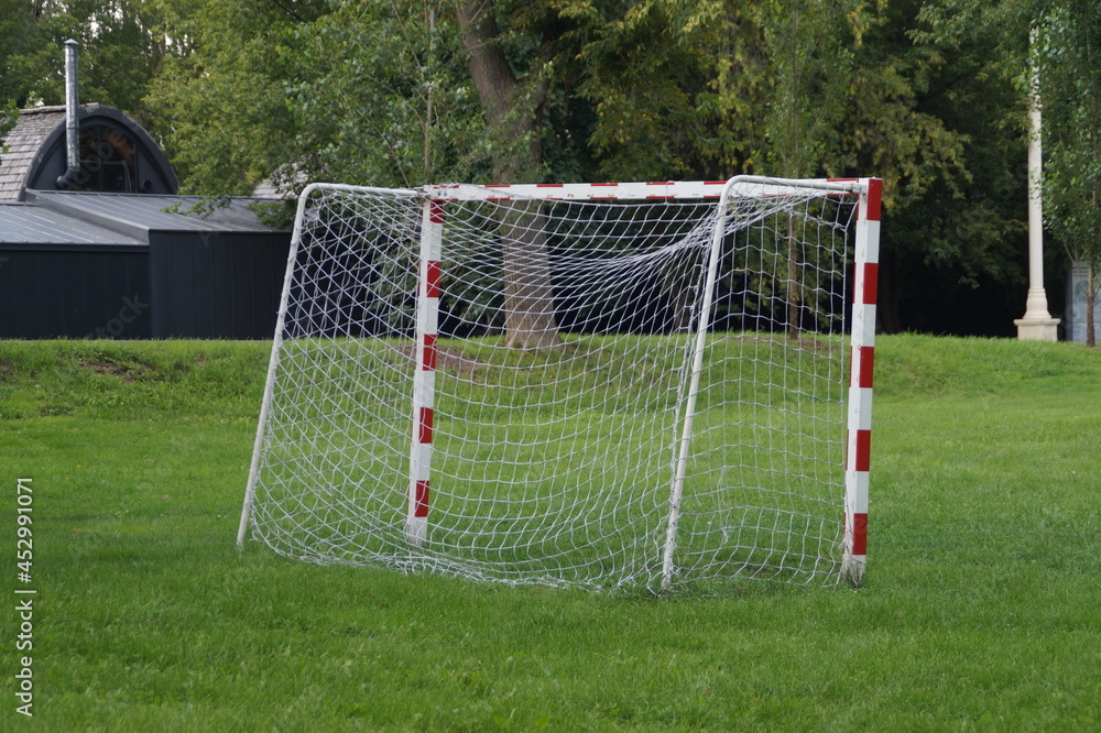 Fototapeta premium football gates on the field