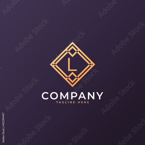 Law Firm Letter L Logo Design Template Element