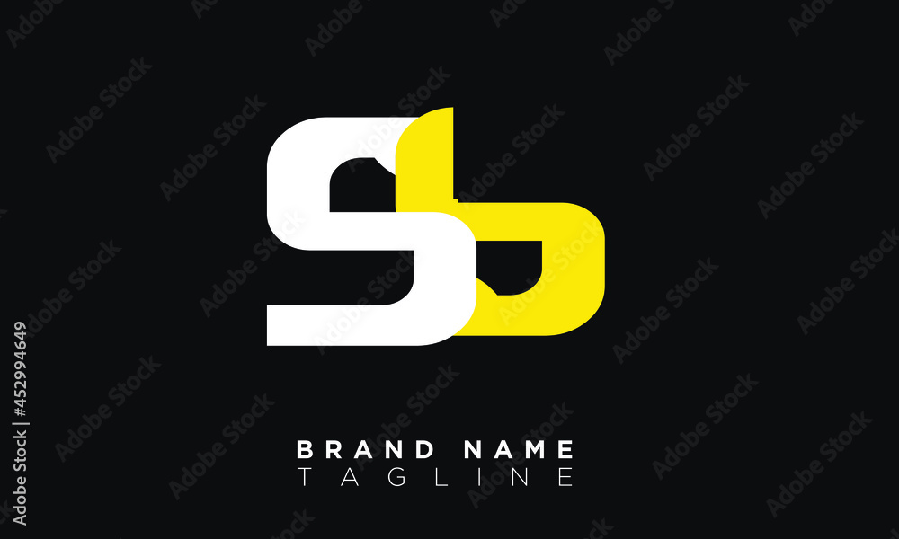 SB Alphabet letters Initials Monogram logo BS, S and B Stock Vector ...