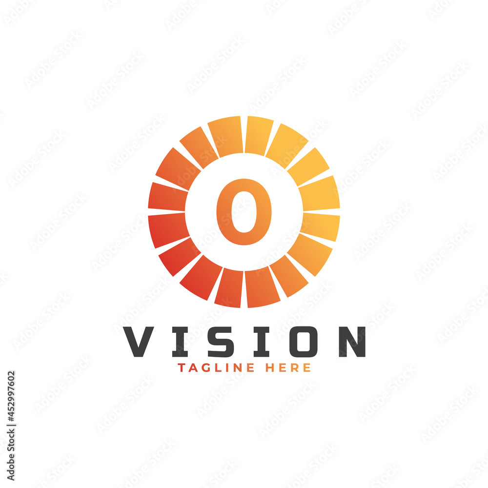 vision Number 0 Logo Design Template Element vision Number 0 Logo Design Template Element