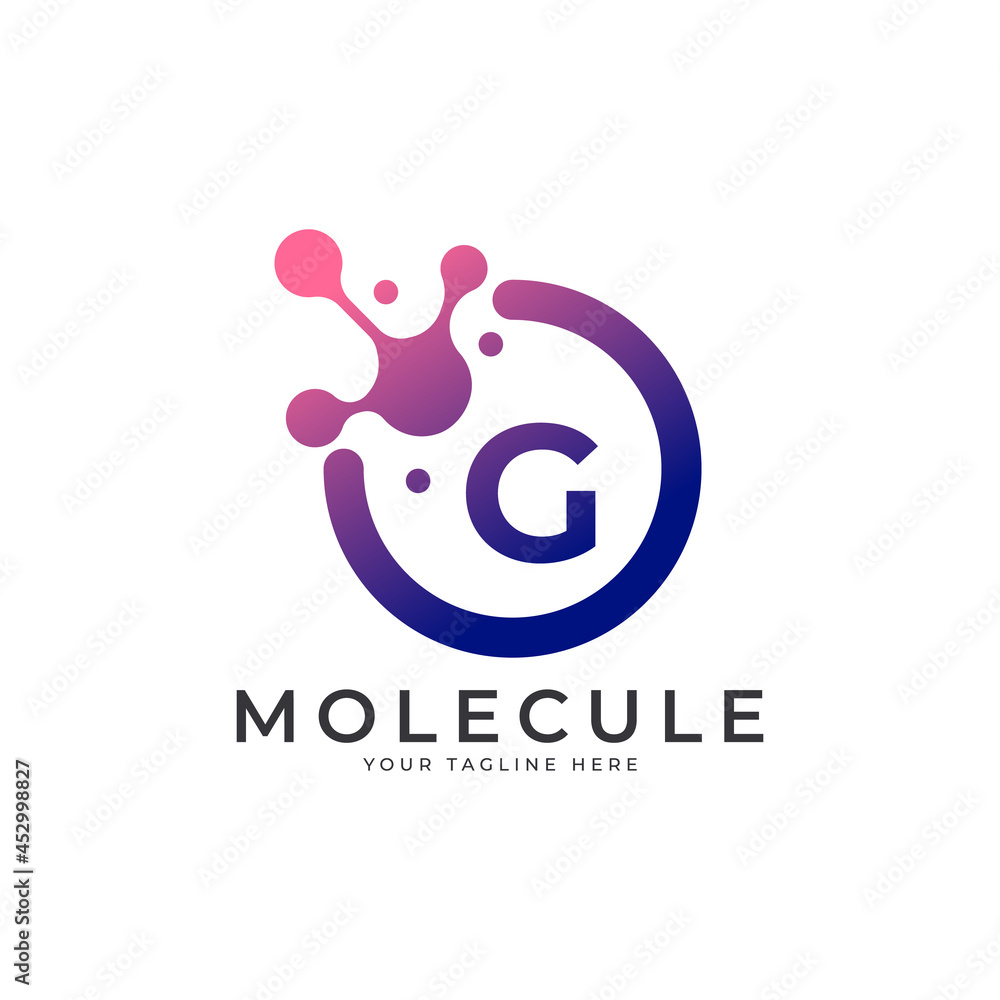 Medical Logo. Initial Letter G Molecule Logo Design Template Element. Medical Logo. Initial Letter G Molecule Logo Design Template Element.