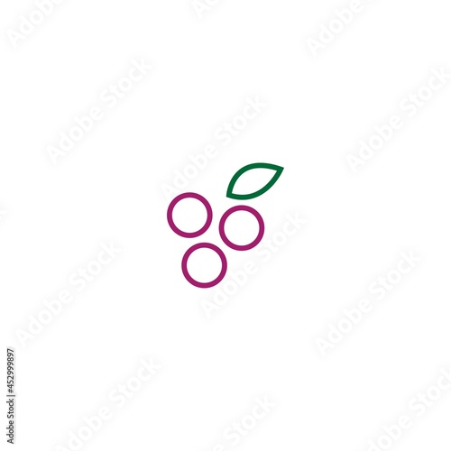 Wine icon logo design vector