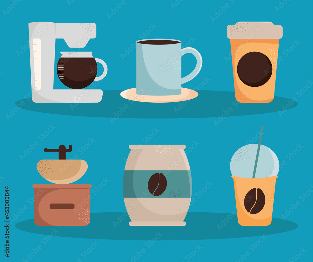 Fototapeta premium coffee icon collection