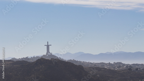cross on top of mountain coquimbo
