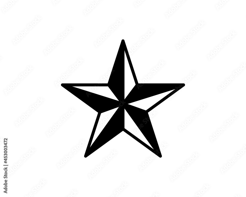 Star Icon vector. Simple flat symbol. Perfect Black pictogram illustration on white background. Star Icon vector. Simple flat symbol. Perfect Black pictogram illustration on white background.