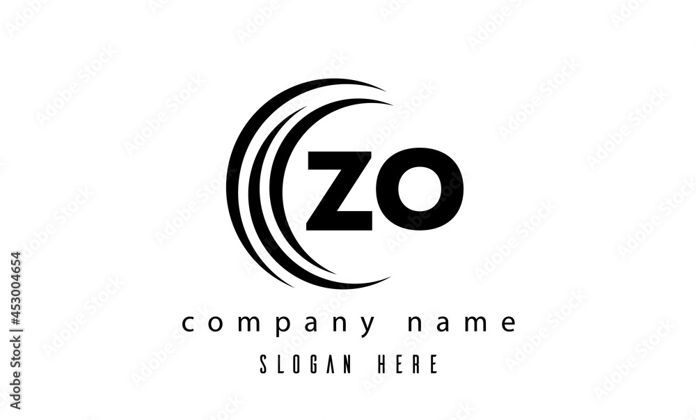 technology ZO latter logo vector technology ZO latter logo vector