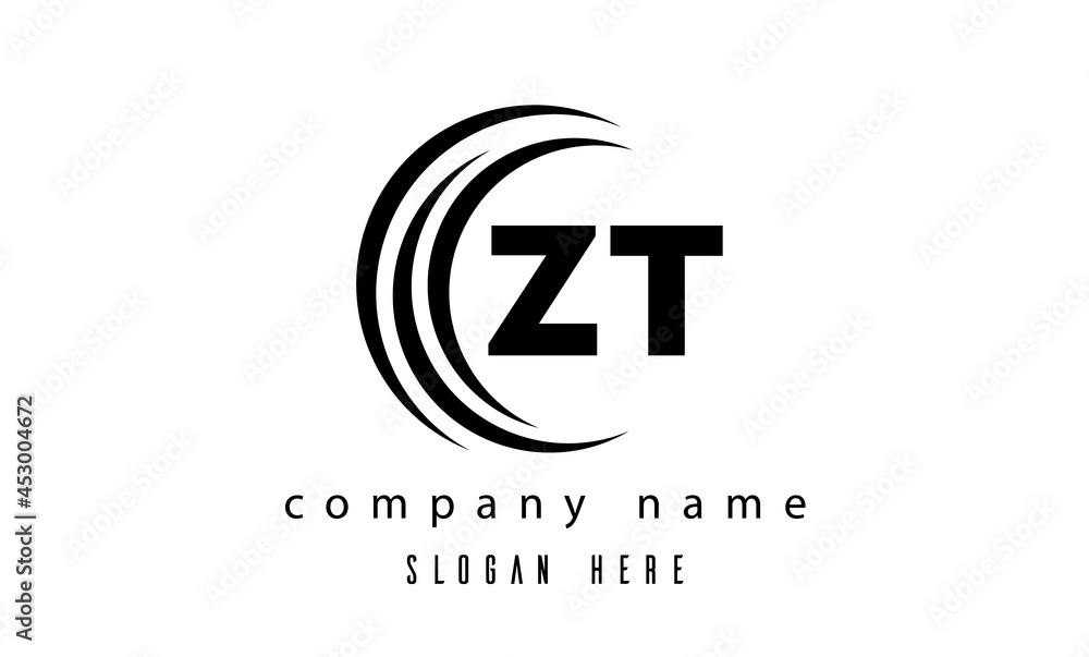 technology ZT latter logo vector technology ZT latter logo vector