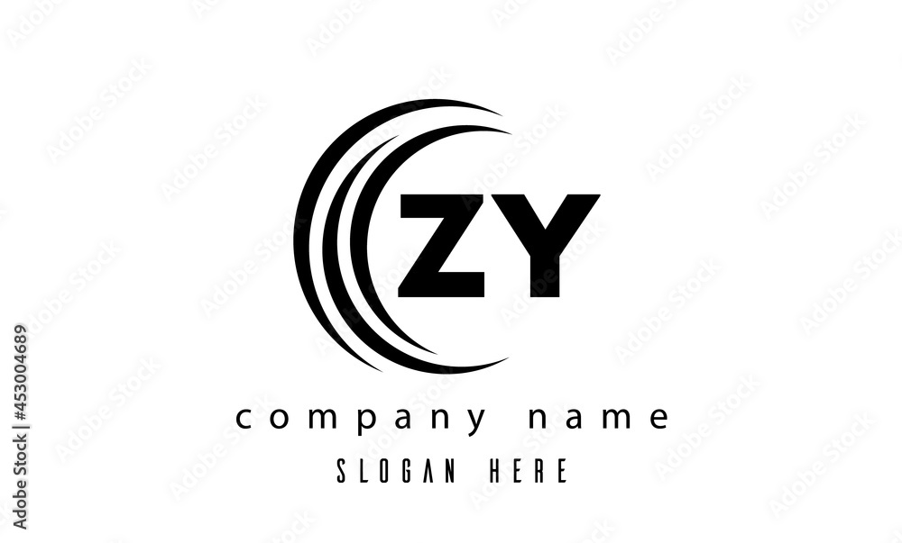 technology ZY latter logo vector