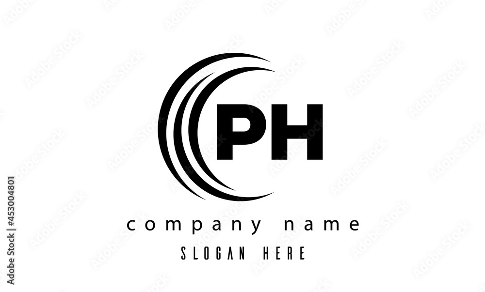 PH technology latter logo vector PH technology latter logo vector