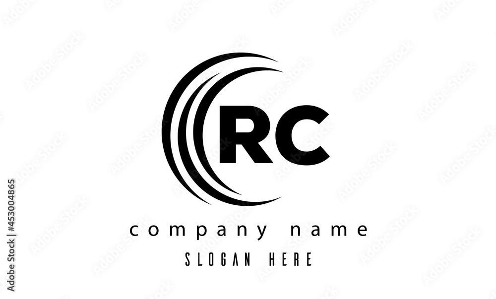 RC technology latter logo vector RC technology latter logo vector