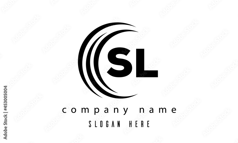 SL technology latter logo vector SL technology latter logo vector