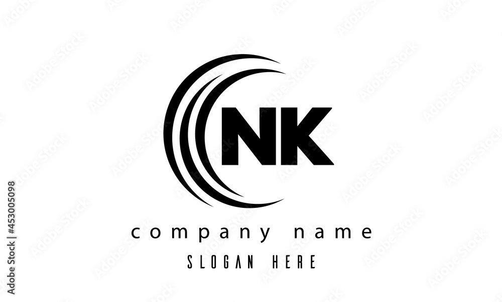 NK technology latter logo vector NK technology latter logo vector