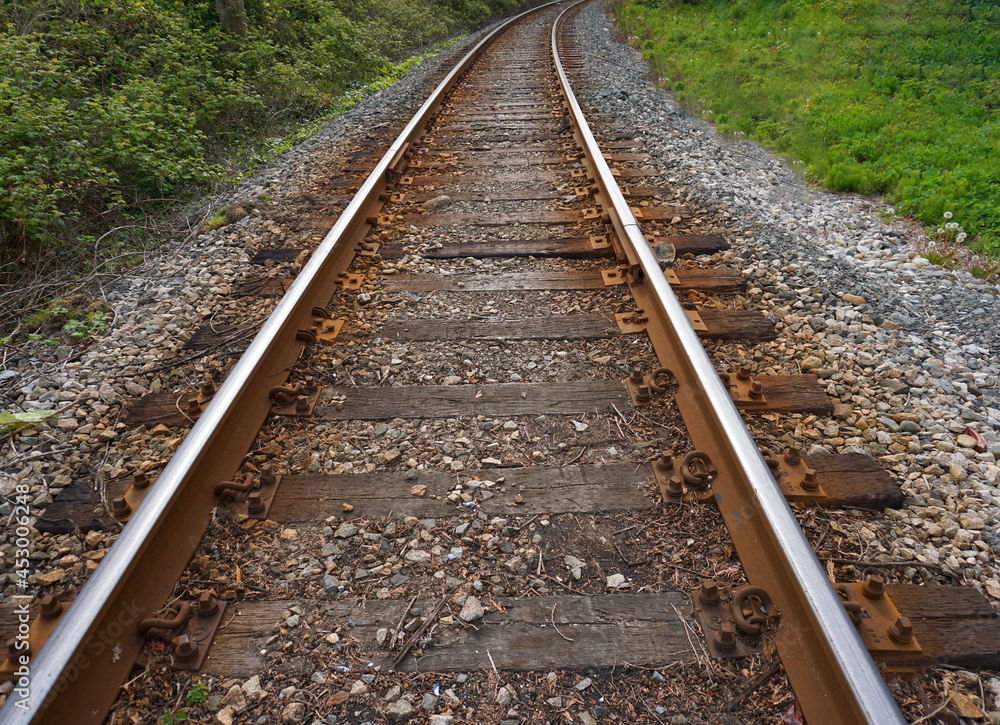 View of railway close up. Transportation concept. View of railway close up. Transportation concept.