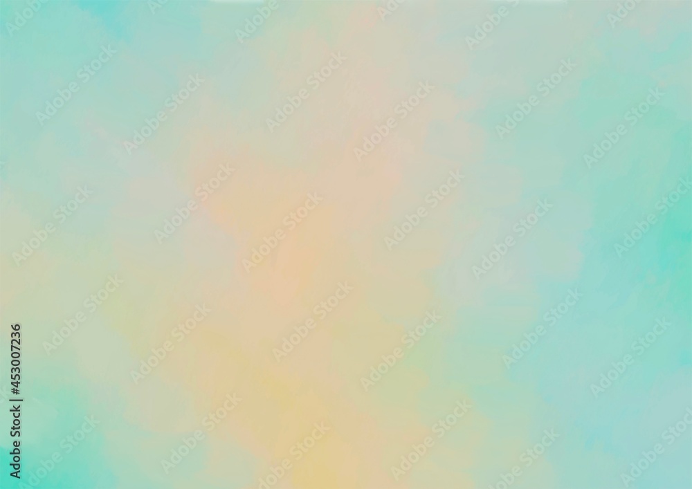 淡い黄緑の爽やか水彩テクスチャ背景 Stock Illustration Adobe Stock