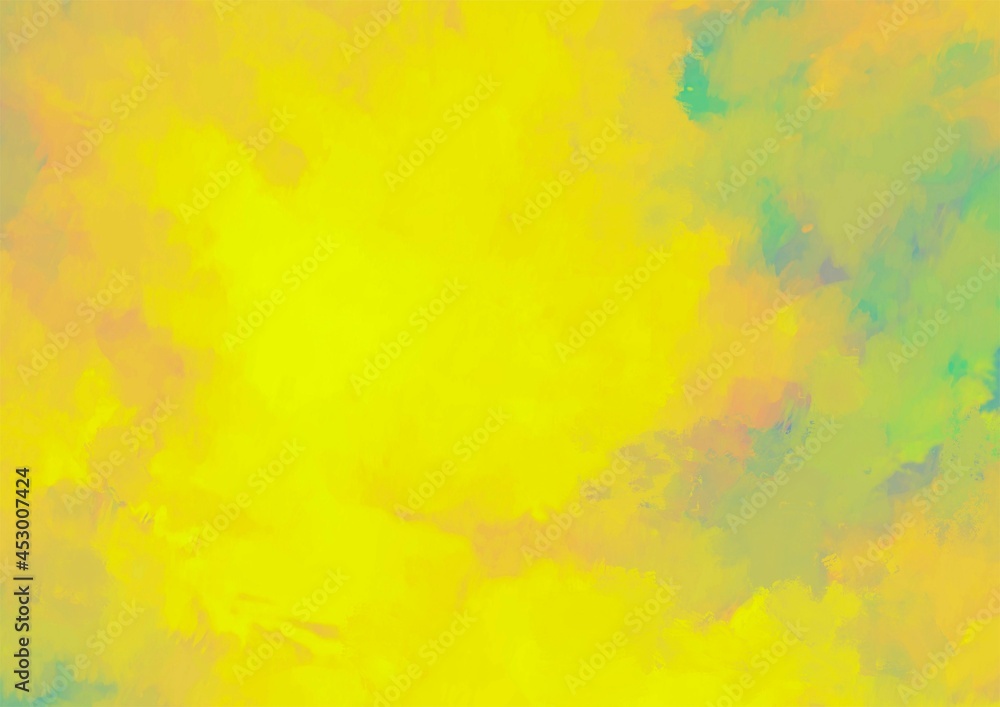 幻想的な黄色の水彩テクスチャ背景