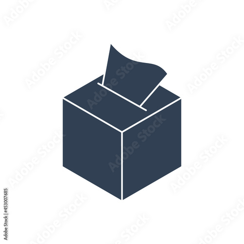 Tissue box icon symbol vector elements for infographic web