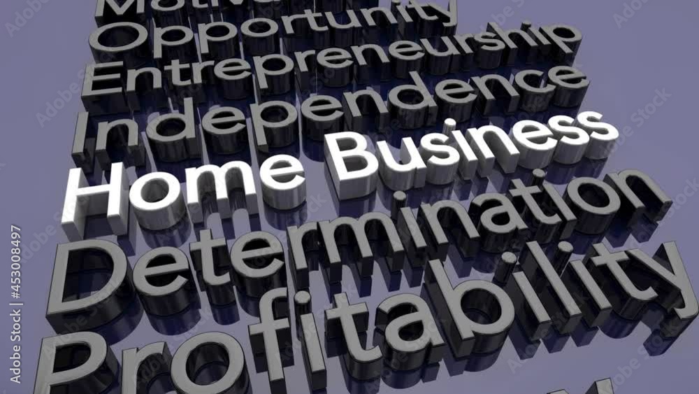 Home Business Entrepreneur Start Up Company Self Employed 3d Illustration Home Business Entrepreneur Start Up Company Self Employed 3d Illustration